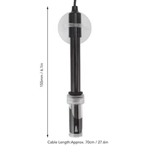 PH Electrode Probe Connector, High Sensitivity BNC Electrode Probe Connector Black Small Portable Easy to Use for Aquariums