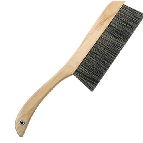 Cleaning Brush Scrubbing Brush Bristles Brush,Hand Brushes,Brush with Handle,Grout Tile Brush,Bed Brush Solid Wood Bristle Brush Anti-Static Dust Sweeper Brush Dusting Brush Pig Hair Mane Broom