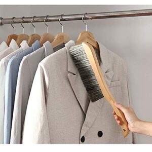 Cleaning Brush Scrubbing Brush Bristles Brush,Hand Brushes,Brush with Handle,Grout Tile Brush,Bed Brush Solid Wood Bristle Brush Anti-Static Dust Sweeper Brush Dusting Brush Pig Hair Mane Broom