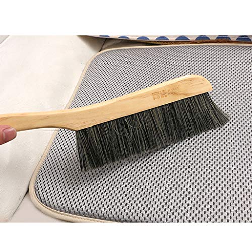 Cleaning Brush Scrubbing Brush Bristles Brush,Hand Brushes,Brush with Handle,Grout Tile Brush,Bed Brush Solid Wood Bristle Brush Anti-Static Dust Sweeper Brush Dusting Brush Pig Hair Mane Broom