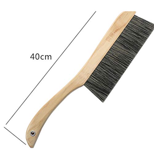 Cleaning Brush Scrubbing Brush Bristles Brush,Hand Brushes,Brush with Handle,Grout Tile Brush,Bed Brush Solid Wood Bristle Brush Anti-Static Dust Sweeper Brush Dusting Brush Pig Hair Mane Broom