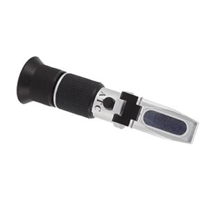 leftwei handheld alcohol refractometer, 0,80% brix meter refractometer portable handheld brix refractometer for measuring sugar content in fruit sugary drink