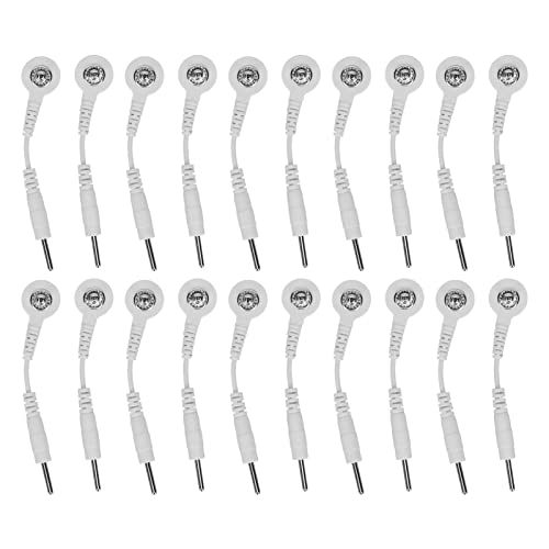 Electrodes Wires, Button Electrode Wires Reliable 20Pcs Promote Circulation for Treatment Devices