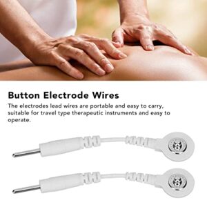 Electrodes Wires, Button Electrode Wires Reliable 20Pcs Promote Circulation for Treatment Devices