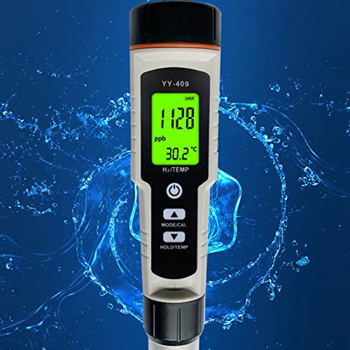 H2 Meter, IP67 Waterproof Water Quality Test Pen Portable Digital for Laboratory