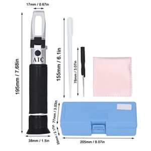 Salinity Meter, Salinity Refractometer 0‑100 PPT 1000‑1070 Compact, Easy to Use for Aquariums