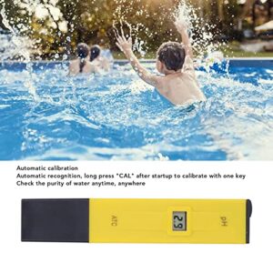 PH Tester, Accurate Measurement 0.00 to 14.00ph Resistant Probe PH Analyzer for Pool