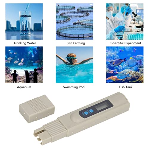 Digital TDS Meter, Portable Water Quality Tester High Sensitivity Glass Electrode High Accuracy 0~9990ppm for Home