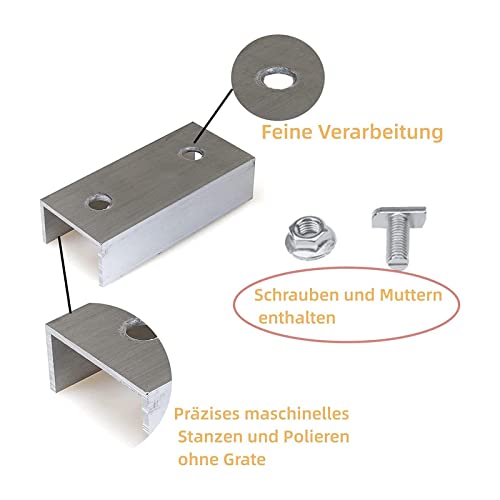 IEUDNS Aluminium PV Solar Panel Solar Module Rail Connector for Mounting Photovoltaic Mounting Rail