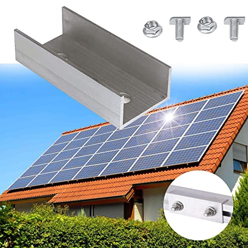 IEUDNS Aluminium PV Solar Panel Solar Module Rail Connector for Mounting Photovoltaic Mounting Rail