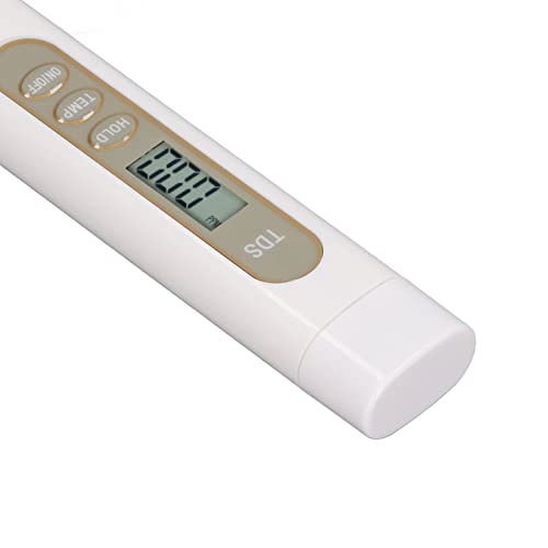 TDS Meter, Water Tester Automatic Temperature Compensation High Sensitivity Glass Electrode with Backlit for Aquaculture