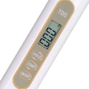 TDS Meter, Water Tester Automatic Temperature Compensation High Sensitivity Glass Electrode with Backlit for Aquaculture