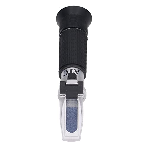 Brix Meter Refractometer, Aluminum Alloy ABS Rubber ATC Wear Proof Sugar Refractometer Tester for Factory