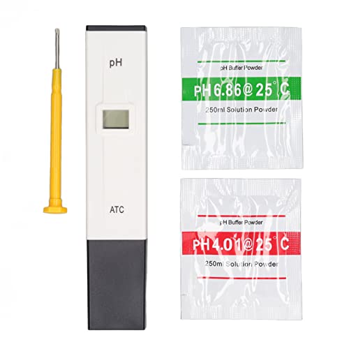 PH Test Pen, ABS Housing Sensitive Portable PH Meter 0-14pH for Aquaculture for Agriculture