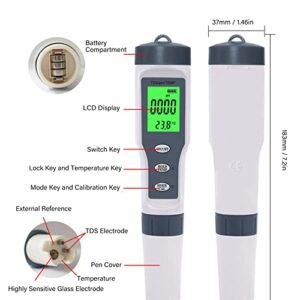 TDS Meter Wide Application 3 in 1 Digital Display Water Quality Test Tool for Planting