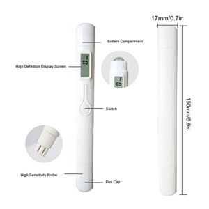 Water Purity Tester LCD Screen Compact Convenient TDS Test Pen Accurate Measurement for Fish Tank