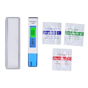 Water Quality Meter, Quick Response 4 in 1 PH Meter Alloy Probe Wide Test Range for Home