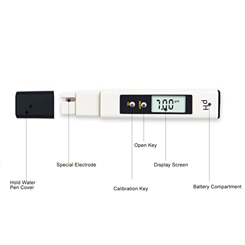 PH Test Pen, Alloy Probe PH Meter Automatic Recognition Quick Speed for Aquaculture