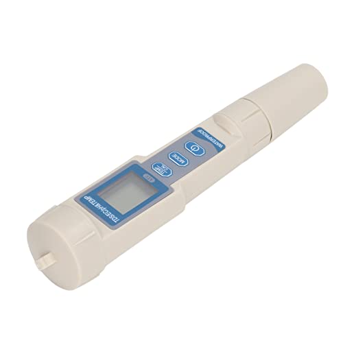 Water Quality Tester, Easy to Carry 4 in 1 Ergonomic Large Screen PH Meter for Aquaculture Lab