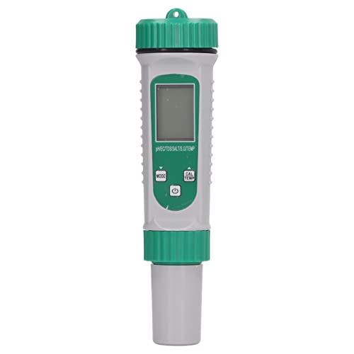 Water Quality Tester, Large Display Screen TDS Meter Wide Testing Range 6 in 1 for Aquarium