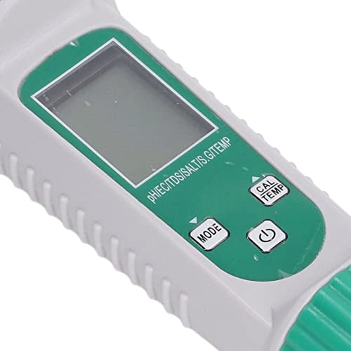 Water Quality Tester, Large Display Screen TDS Meter Wide Testing Range 6 in 1 for Aquarium