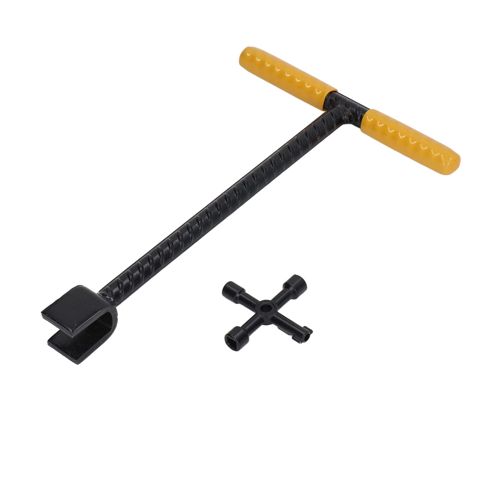 Water Key, Comfortable Grip Alloy Steel T Handle Practical High Hardness Water Valve Wrench for Home