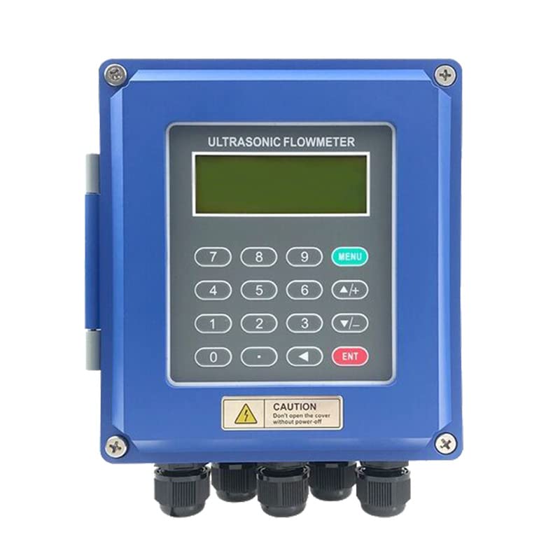 Ultrasonic Flowmeter, TUF-2000B-TS-2 Ultrasonic Flow Meter Transducer DN25mm-DN100mm Liquid Flowmeter Wall Mounted Type Water Flow Meter