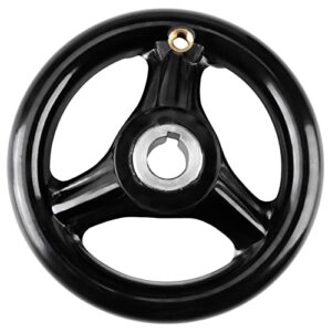 1PC 12x100mm Black Round 3 Spoke Hand Wheel for Lathe Milling Machine