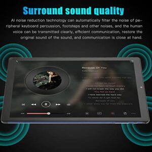 10 Inch Tablet, IPS Screen 5000mAh Blue Gaming Tablet Dual Camera 5G WiFi for Home (US Plug)