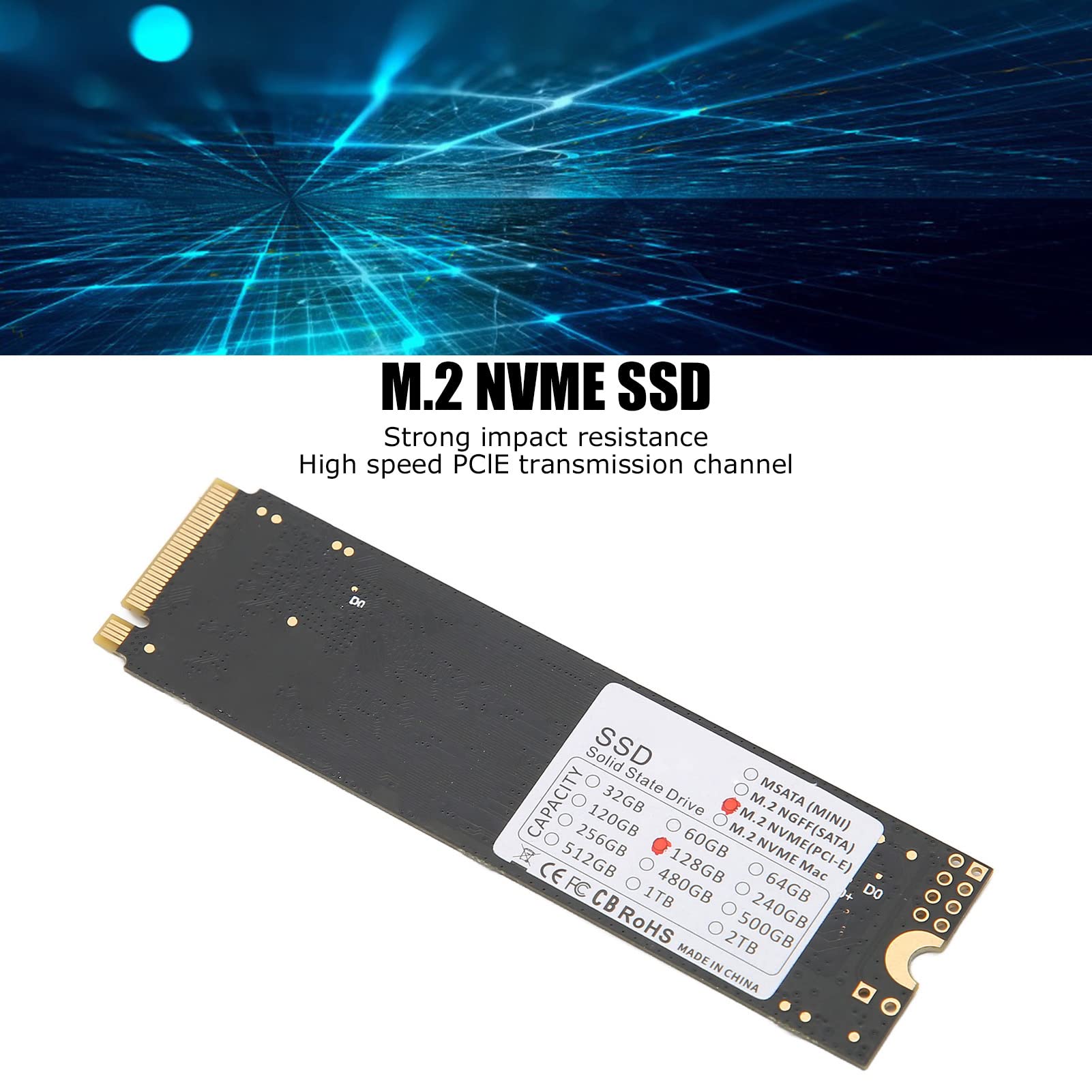 Zopsc-1 M.2 NVME 2280 EGM PCIE High Speed SSD Solid State Drive for Computer Desktop (512GB)