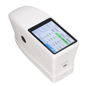 spectrophotometer, portable professional color difference tester digital 3.5in touch screen with software for whiteness yellowness