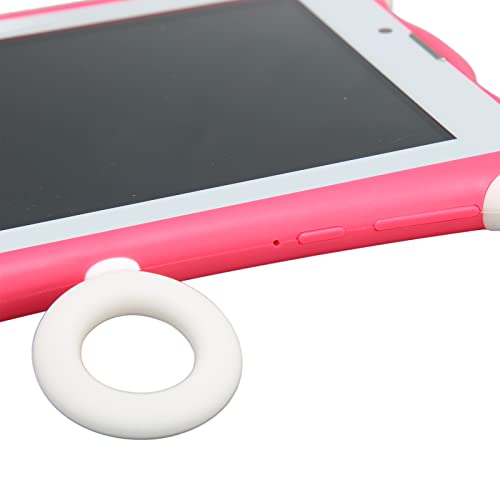 Toddler Tablet Pink 6000mAh Rechargeable Battery Eye Protection 7 Inch 1280x800 Kids Tablet for Study (US Plug)