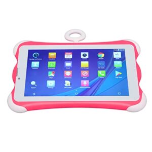 toddler tablet pink 6000mah rechargeable battery eye protection 7 inch 1280x800 kids tablet for study (us plug)