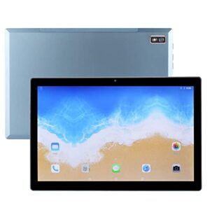 Qinlorgo Reading Tablet Blue 10.1 Inch Tablet 8GB RAM 128GB ROM 3 Card Slots for Business (US Plug)