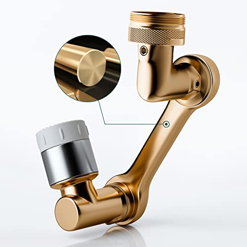PSVOD Faucet Extender for Bathroom Sink Universal,1080 Faucet Extender Brass,Universal Splash Filter Faucet 1080 Rotating,2 Water Outlet Modes,for Sink Household