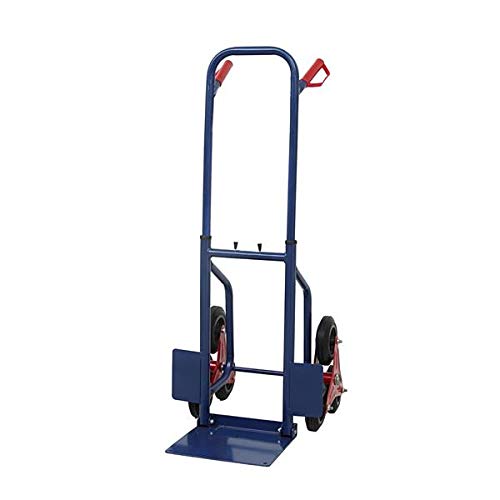 Appliance Hand Truck Warehouse Appliance Cart 440lbs Heavy Duty Stair Climbing Moving Dolly Hand Truck Portable Climbing Cart Blue & Red