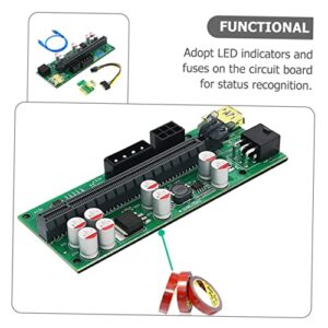 SOLUSTRE 6 Sets Riser Card Mining Graphics Pcie Riser Graphic Pcie Extension Cable Mining Gpu Extension Cable Pci- e Riser Cable Adapter Cable Extension Cord Gpu Riser PCB Hard Disk X16 Ssd