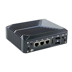 hunsn micro firewall appliance, mini pc, vpn, router pc, intel celeron j6412, rx13, aes-ni, sim slot, com, 3 x 2.5gbe i225-v b3, hdmi, 2 x dp, tpm2.0, barebone, no ram, no storage, no system