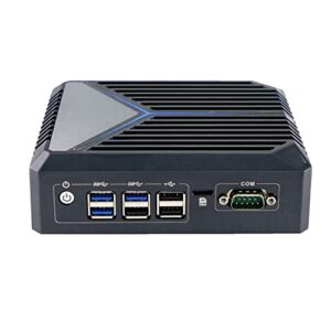 HUNSN Micro Firewall Appliance, Mini PC, VPN, Router PC, Intel Celeron J6412, RX13, AES-NI, SIM Slot, COM, 3 x 2.5GbE I225-V B3, HDMI, 2 x DP, TPM2.0, Barebone, NO RAM, NO Storage, NO System