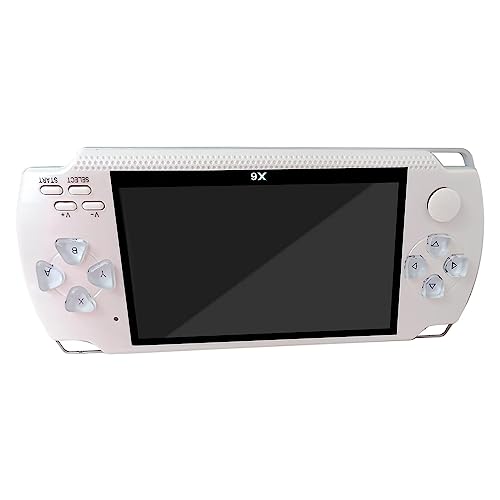 USonline911 4.3'' 8GB Retro Handheld Game Console Portable Video Game Built in 10000 Games and Support for USB 2.0 High Speed Transmission, Multi-Task Operation, File Navigation Function (White)