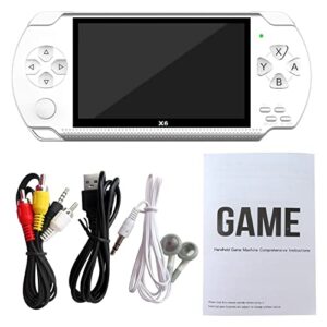 USonline911 4.3'' 8GB Retro Handheld Game Console Portable Video Game Built in 10000 Games and Support for USB 2.0 High Speed Transmission, Multi-Task Operation, File Navigation Function (White)