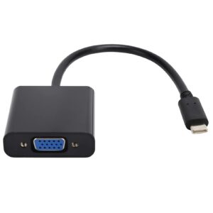 ashata 753 usbc to vga adapter, usb 3.1 type‑c to vga hd 1080p video adapter, 10gbps type‑c to vga converter compatible with laptop, tablet
