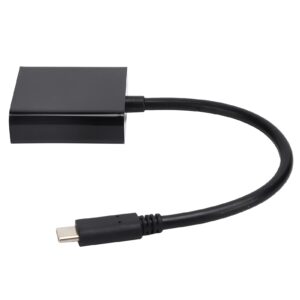 ASHATA 753 USBC to VGA Adapter, USB 3.1 Type‑C to VGA HD 1080P Video Adapter, 10Gbps Type‑C to VGA Converter Compatible with Laptop, Tablet