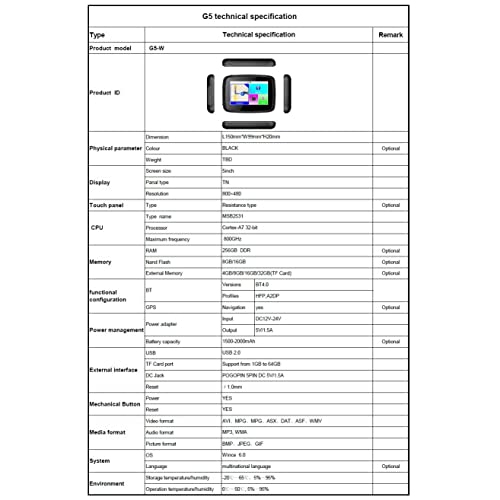 Motorradnavigator Wince 6.0 Wasserdichtes Bluetooth 4.0 16G