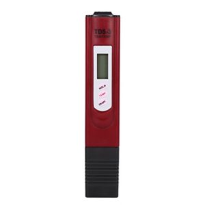 gowenic tds meter, 0~9999ppm -2% accuracy testing water quality, temp portable pen type meter, for aquariums,ro system,swinging pool， etc (red)