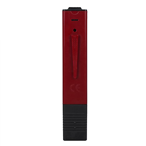 GOWENIC TDS Meter, 0~9999ppm -2% Accuracy Testing Water Quality, Temp Portable Pen Type Meter, for Aquariums,RO System,Swinging Pool， Etc (Red)