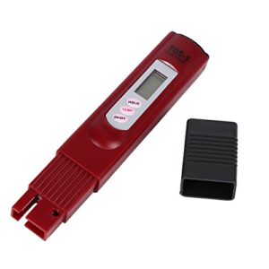 GOWENIC TDS Meter, 0~9999ppm -2% Accuracy Testing Water Quality, Temp Portable Pen Type Meter, for Aquariums,RO System,Swinging Pool， Etc (Red)