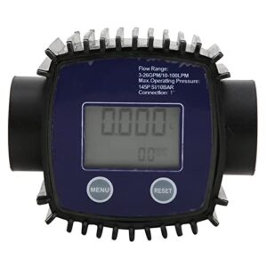 oil counter gas thread sensor k25 1in female thread flowmeter digital display water liquid flow sensor 10‑100l/min(blue)
