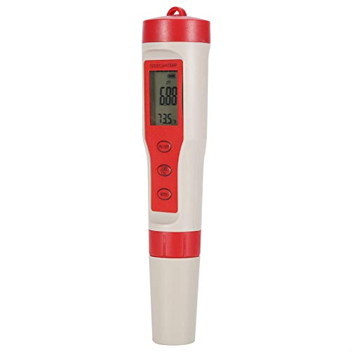 Digital Water Tester - 4 in 1 Function PH TDS EC Temp Meter - Digital Water Quality Tester - Drinking Water Monitor Meter - Portable Mini Test Pen