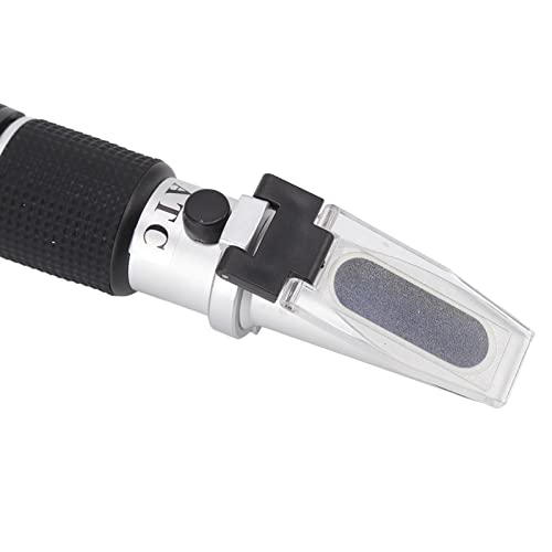 Refractometer Meter, Plastic Aluminum Brix Refractometer Clear Display High Accuracy for Food Industry